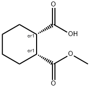 CIS-2-CARBOMETHOXYCYCLOHEXANE-1-CARBOXYLIC ACID Structure