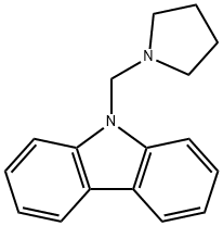 9-(Pyrrolidin-1-ylmethyl)-9H-carbazole Struktur