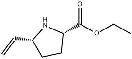 Proline, 5-ethenyl-, ethyl ester, cis- (9CI) Struktur