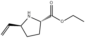 Proline, 5-ethenyl-, ethyl ester, trans- (9CI) Struktur