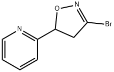 2-(3-broMo-4,5-dihydro-isoxazol-5-yl)pyridine Struktur