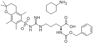 Z-ARG(PMC)-OH CHA Struktur