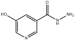 3-Pyridinecarboxylicacid,5-hydroxy-,hydrazide(9CI) Struktur