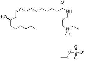 N-(RICINOLEAMIDOPROPYL)-ETHYLDIMONIUM ETHOSULFATE Struktur