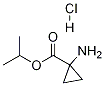 Cyclopropanecarboxylic acid, 1-aMino-, 1-Methylethyl ester, hydrochloride Struktur