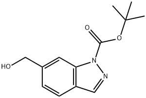 tert-butyl 6-(hydroxyMethyl)-1H-indazol-1-carboxylate Struktur