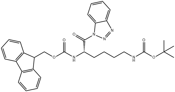 FMOC-Lys(BOC)-Bt Struktur