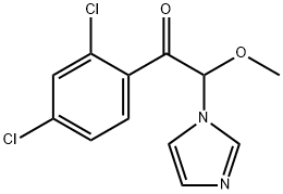 Ethanone,  1-(2,4-dichlorophenyl)-2-(1H-imidazol-1-yl)-2-methoxy- Struktur