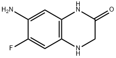 2(1H)-Quinoxalinone,7-amino-6-fluoro-3,4-dihydro-(9CI) Struktur