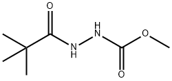 Hydrazinecarboxylic  acid,  2-(2,2-dimethyl-1-oxopropyl)-,  methyl  ester  (9CI) Struktur