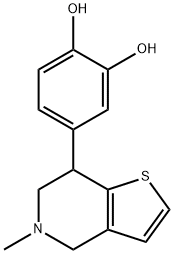 4-[(4,5,6,7-Tetrahydro-5-methylthieno[3,2-c]pyridin)-7-yl]-1,2-benzenediol Struktur