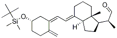 (S)-2-((1R,3aS,7aR,E)-4-((E)-2-((S)-5-((tert-butyldiMethylsilyl)oxy)-2-Methylenecyclohexylidene)ethylidene)-7a-Methyloctahydro-1H-inden-1-yl)propanal Struktur