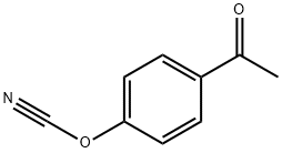 Cyanic acid, 4-acetylphenyl ester (9CI) Struktur