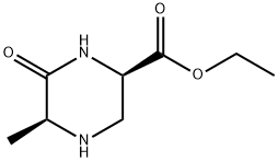 2-Piperazinecarboxylicacid,5-methyl-6-oxo-,ethylester,(2R-cis)-(9CI) Struktur