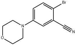 2-Bromo-5-morpholinobenzonitrile Struktur