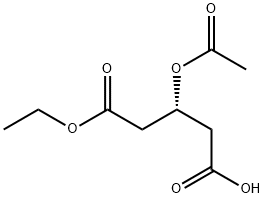 MONO-ETHYL (R)-3-ACETOXYGLUTARATE Structure