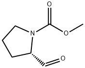 1-Pyrrolidinecarboxylic acid, 2-formyl-, methyl ester, (2S)- (9CI) Struktur