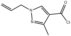 1H-Pyrazole-4-carbonyl chloride, 3-methyl-1-(2-propenyl)- (9CI) Struktur