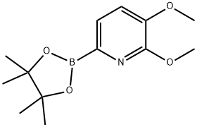 2,3-Dimethoxy-6-(4,4,5,5-tetramethyl-1,3,2-dioxaborolan-2-yl)pyridine Struktur