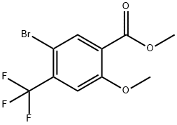 Methyl 5-broMo-2-Methoxy-4-(trifluoroMethyl)benzoate Struktur