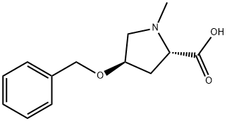 L-Proline, 1-methyl-4-(phenylmethoxy)-, (4R)- Struktur