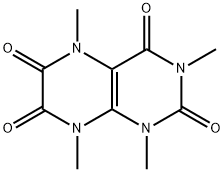 2,4,6,7(1H,3H)-Pteridinetetrone,  5,8-dihydro-1,3,5,8-tetramethyl- Struktur