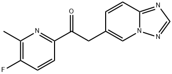 Ethanone, 1-(5-fluoro-6-Methyl-2-pyridinyl)-2-[1,2,4]triazolo[1,5-a]pyridin-6-yl- Structure