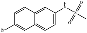 N-(6-BroMo-naphthalen-2-yl)MethanesulfonaMide Struktur