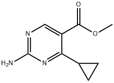 Methyl2-amino-4-cyclopropylpyrimidine-5-carboxylate Struktur