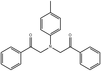 2,2'-(P-TOLYLAZANEDIYL)BIS(1-PHENYLETHANONE) Struktur