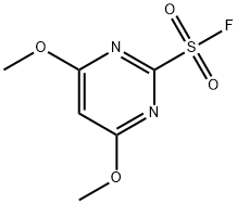 2-Pyrimidinesulfonyl fluoride, 4,6-dimethoxy- (9CI) Struktur