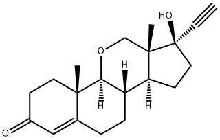 17-ethinyl-11-oxatestosterone Struktur