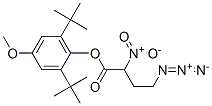 4-Azido-2-nitrobutyric acid, 2,6-di-t-butyl-4-methoxyphenyl ester Struktur