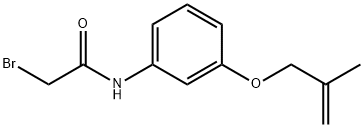 2-Bromo-N-{3-[(2-methyl-2-propenyl)oxy]-phenyl}acetamide Struktur