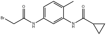 N-{5-[(2-Bromoacetyl)amino]-2-methylphenyl}cyclopropanecarboxamide Struktur