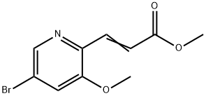 Methyl 3-(5-bromo-3-methoxypyridin-2-yl)acrylate Struktur