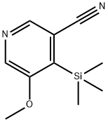 5-Methoxy-4-(trimethylsilyl)nicotinonitrile Struktur