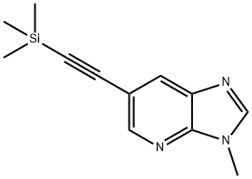 3-Methyl-6-((trimethylsilyl)ethynyl)-3H-imidazo-[4,5-b]pyridine Struktur