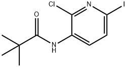 N-(2-Chloro-6-iodopyridin-3-yl)pivalamide Struktur