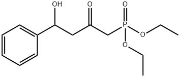 4-Hydroxy-4-phenyl-2-oxobutylphosphonic acid diethyl ester Struktur