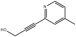 2-Propyn-1-ol, 3-(4-methyl-2-pyridinyl)- (9CI) Struktur