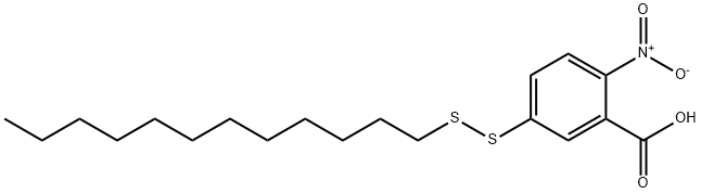 5-dodecyldisulfanyl-2-nitro-benzoic acid Struktur