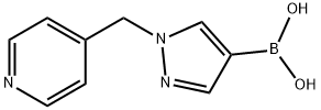 1-(Pyridin-4-ylmethyl)-1H-pyrazol-4-ylboronic acid Struktur