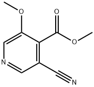 Methyl 3-cyano-5-methoxyisonicotinate Struktur