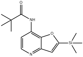 N-(2-(Trimethylsilyl)furo[3,2-b]pyridin-7-yl)-pivalamide Struktur