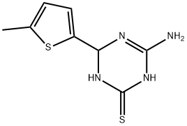 4-amino-6-(5-methyl-2-thienyl)-1,6-dihydro-1,3,5-triazine-2-thiol Struktur