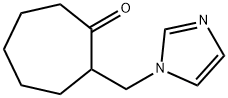 2-(1H-imidazol-1-ylmethyl)cycloheptanone(SALTDATA: FREE) Struktur