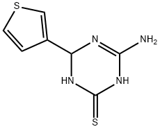 4-amino-6-(3-thienyl)-1,6-dihydro-1,3,5-triazine-2-thiol Struktur