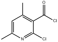 3-Pyridinecarbonyl chloride, 2-chloro-4,6-dimethyl- (9CI) Struktur