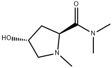 2-Pyrrolidinecarboxamide,4-hydroxy-N,N,1-trimethyl-,(2S-trans)-(9CI) Struktur